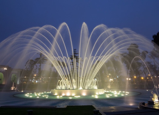 Magical Water Circuit in Reserve Park Lima Peru