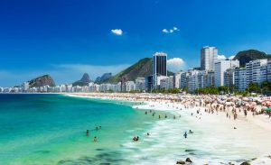 Stranden van Coppacabana in Rio de janeiro